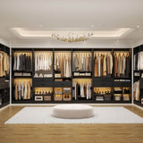 Closet System Set of 2, 4FT Closet Systems with 2 Wood Drawers