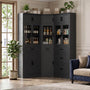 80" Tall Corner Pantry Cabinet with Soft Close Doors with Drawers