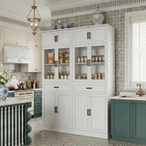 80" Pantry Cabinet with Soft Close Doors and 2 Drawer Organizers