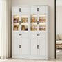 80" Pantry Cabinet with Soft Close Doors and 2 Drawer Organizers