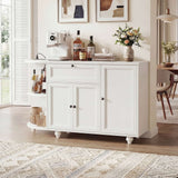 55" Buffet Cabinet with Storage and Outlets, Coffee Bar with Drawer