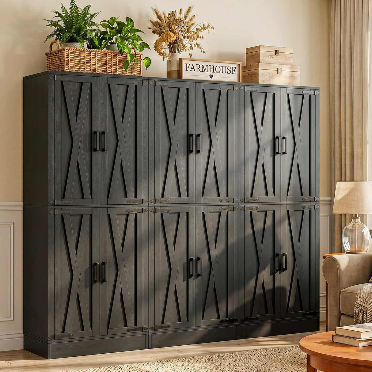 Kitchen Pantry Storage Cabinet, Freestanding Organizer