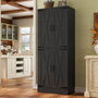 71"H Kitchen Pantry Storage Cabinet with Adjustable Shelves, Drawer
