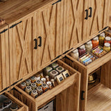 Kitchen Pantry Storage Cabinet, Freestanding Organizer