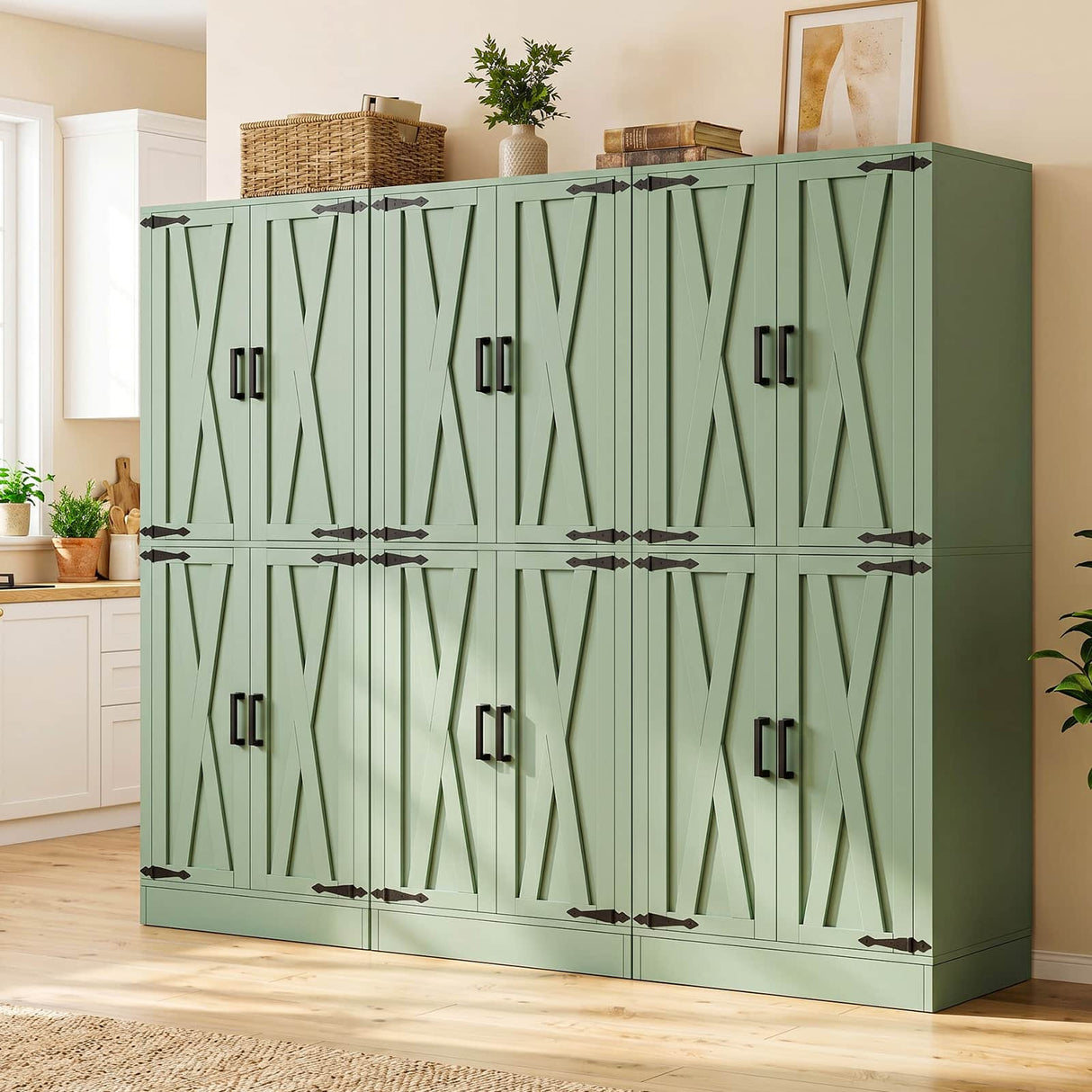 Kitchen Pantry Storage Cabinet, Freestanding Organizer