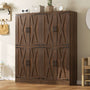 71" Tall Kitchen Pantry Cabinet with Farmhouse Barn Doors and Storage Drawer， 2 Packs