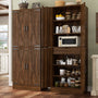 71 Inch Freestanding Farmhouse Kitchen Pantry Storage Cabinet