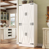 71"H Kitchen Pantry Storage Cabinet with Adjustable Shelves, Drawer