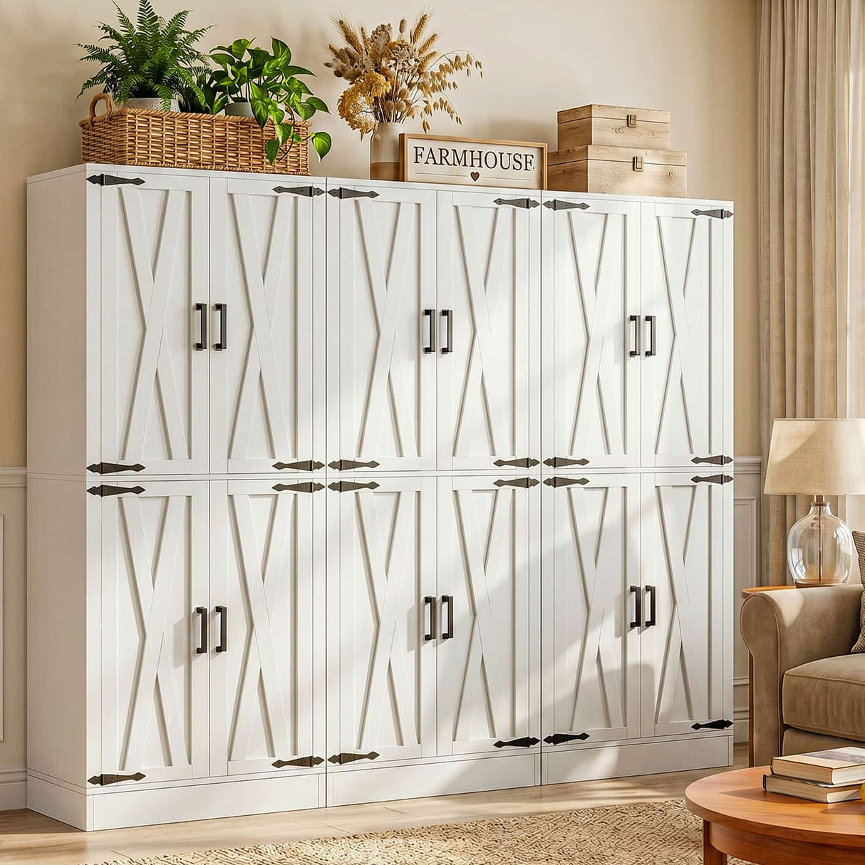Kitchen Pantry Storage Cabinet, Freestanding Organizer