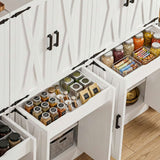 Kitchen Pantry Storage Cabinet, Freestanding Organizer