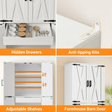 Kitchen Pantry Storage Cabinet, Freestanding Organizer