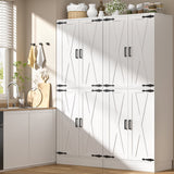 71"H Kitchen Pantry Storage Cabinet with Adjustable Shelves, Drawer