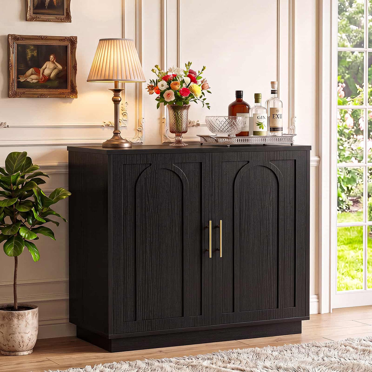 31.5" W Modern Sideboard Buffet Cabinet with Storage