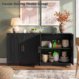 63" W Modern Sideboard Buffet Cabinet with Storage