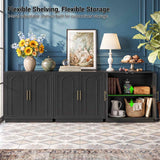 94.5" W Modern Sideboard Buffet Cabinet with Storage
