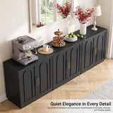 94.5" W Modern Sideboard Buffet Cabinet with Storage
