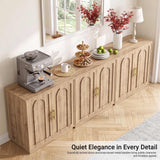 94.5" W Modern Sideboard Buffet Cabinet with Storage