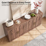 63" W Modern Sideboard Buffet Cabinet with Storage