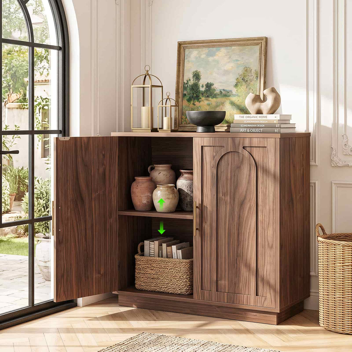 31.5" W Modern Sideboard Buffet Cabinet with Storage
