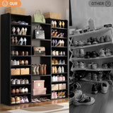 14-Tier Shoe Cabinet, Wood Shoe Storage Organizer for Entryway