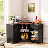 Coner Cabinet, Kitchen Pantry Cabinet with Outlets