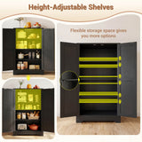 Kitchen Pantry Storage Cabinet with Adjustable Shelves