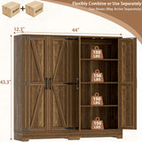 Kitchen Pantry Storage Cabinet with Adjustable Shelves