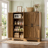 Kitchen Pantry Storage Cabinet with Adjustable Shelves
