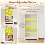 Kitchen Pantry Storage Cabinet with Adjustable Shelves