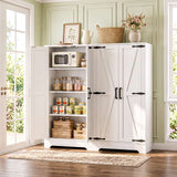 Kitchen Pantry Storage Cabinet with Adjustable Shelves