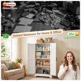 Kitchen Pantry Storage Cabinet with Adjustable Shelves