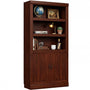 Storage 5-Shelf Bookcase, 71 Inch Tall Bookshelf with Doors and Adjustable Shelves
