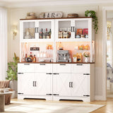 63" Wide Panty Cabinet with LED Light & Outlet