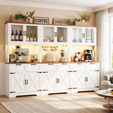 71'' Tall Farmhouse Pantry Cabinet with 6 Drawers and 12 Doors, 3 Packs