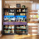 71" Tall Kitchen Pantry Storage Cabinet, Kitchen Hutch
