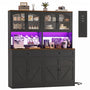 71" Tall Kitchen Pantry Storage Cabinet, Kitchen Hutch
