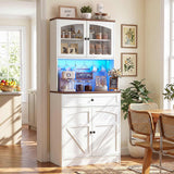Kitchen Pantry Storage Cabinet with Adjustable Shelves