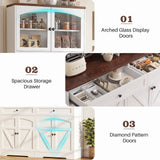 Kitchen Pantry Storage Cabinet with Adjustable Shelves