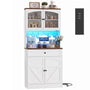 Kitchen Pantry Storage Cabinet with Adjustable Shelves