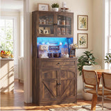 Kitchen Pantry Storage Cabinet with Adjustable Shelves