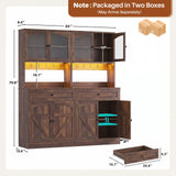 71" Tall Kitchen Pantry Storage Cabinet, Kitchen Hutch