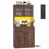 Kitchen Pantry Storage Cabinet with Adjustable Shelves