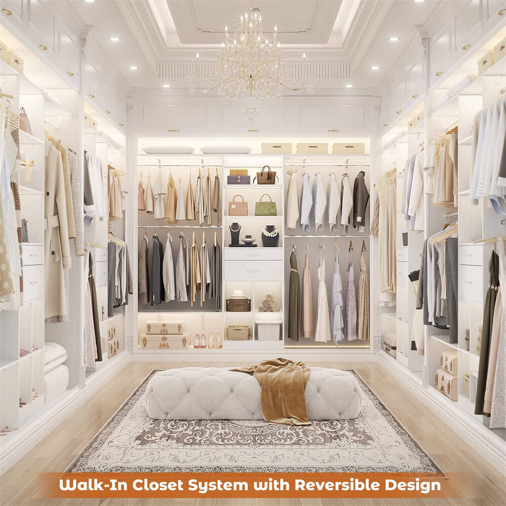 Unikito Closet Organizer System, 8FT Kids' Closet System with Cube